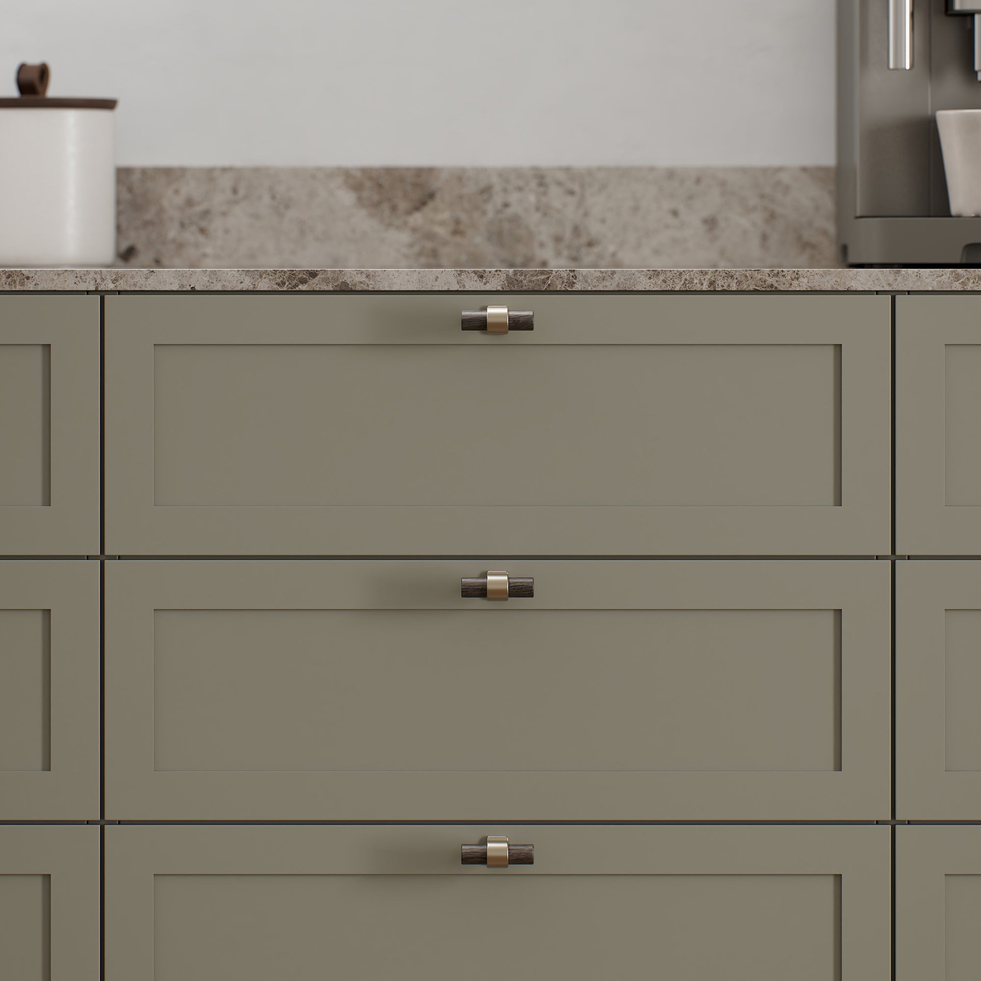 Knob T Bond | Brushed Brass